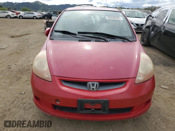 2008 Honda Fit z VIN JHMGD38418S058774, wystawiony jako Copart lot #54250285 z przebiegiem 245 119 mil mil oraz Szkoda całkowita • Salvage title. Historia ofert i sprzedaży dostępna na DreamBid. Obrazek 5.