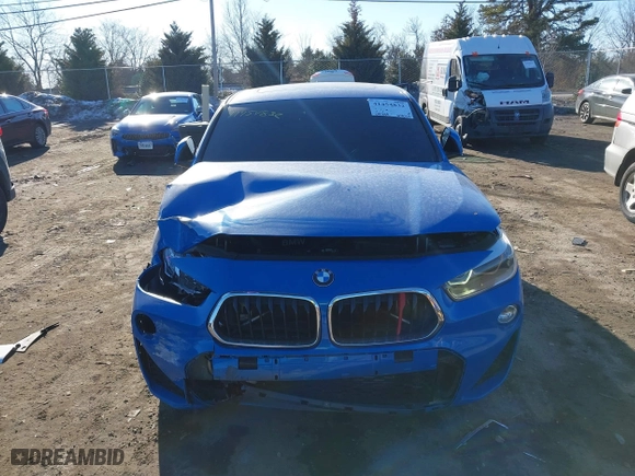 2018 BMW X2 xDrive28i with VIN WBXYJ5C31JEF81845, listed as a IAAI auction lot 41454832 with 109,330 mi miles. Bid and sale history available at carsss.com. Image 12.