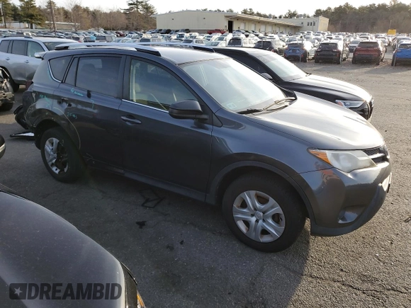 2015 Toyota RAV4 LE with VIN JTMBFREV2FD142951, listed as a Copart auction lot 46443175 with 127,249 mi miles and Salvage Title. Bid and sale history available at carsss.com. Image 4.