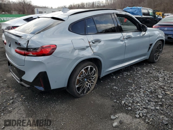 2023 BMW X4 M with VIN 5YM23EC00P9S11365, listed as a Copart auction lot 51417765 with 15,151 mi miles and Non Repairable. Bid and sale history available at carsss.com. Image 3.
