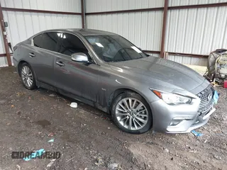 2019 Infiniti Q50 3.0t Signature Edition with VIN JN1EV7APXKM519048, listed as a IAAI auction lot 40445241 with 99,705 mi miles. Bid and sale history available at carsss.com. Image 1.