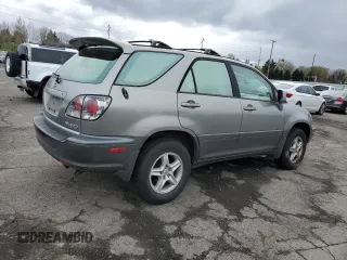 2001 Lexus RX 300 with VIN JTJHF10U810223492, listed as a Copart auction lot 51623115 with 124,459 mi miles and Salvage Title. Bid and sale history available at DreamBid. Image 3.