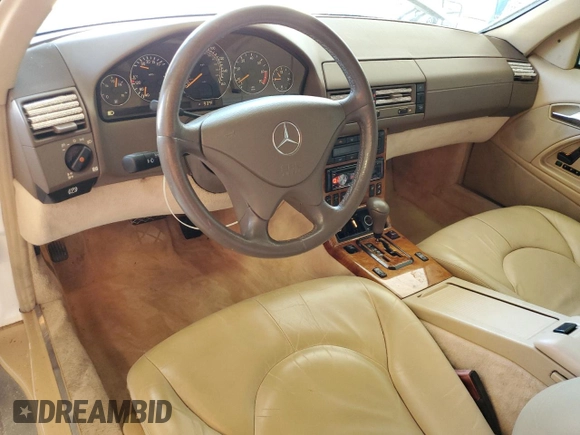 1999 Mercedes-Benz SL-Class with VIN WDBFA68F2XF179134, listed as a Copart auction lot 67335014 with 68,406 mi miles and Clean Title. Bid and sale history available at carsss.com. Image 8.