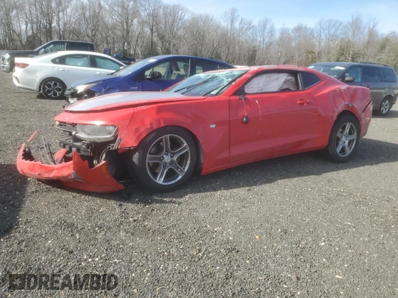 2018 Chevrolet Camaro 1LT with VIN 1G1FB1RX6J0161473, listed as a Copart auction lot 42928585 with 0 mi miles and Salvage Title. Bid and sale history available at carsss.com. Image 1.