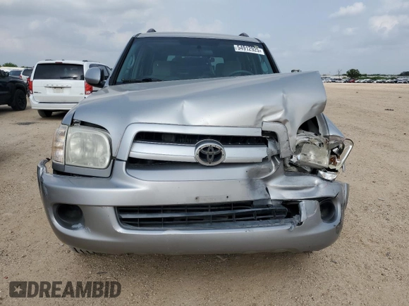 2007 Toyota Sequoia SR5 with VIN 5TDZT34A27S292597, listed as a Copart auction lot 54912925 with 212,463 mi miles and Salvage Title. Bid and sale history available at carsss.com. Image 5.