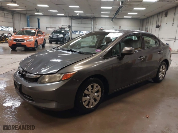 2012 Honda Civic Sdn LX with VIN 2HGFB2F57CH566936, listed as a IAAI auction lot 41723543 with 110,080 mi miles. Bid and sale history available at carsss.com. Image 17.