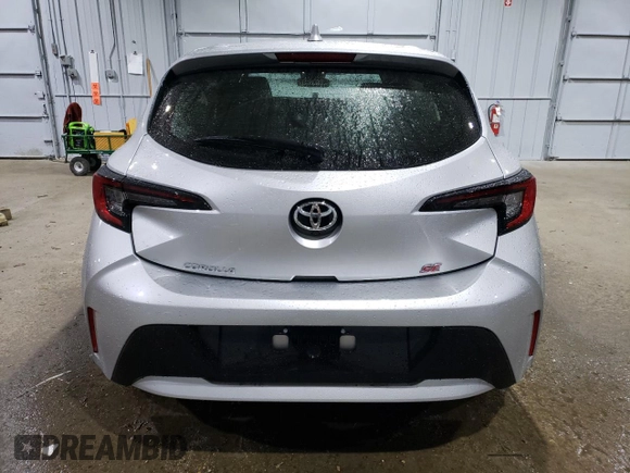 2025 Toyota Corolla Hatchback SE with VIN JTND4MBE9S3233894, listed as a Copart auction lot 68706034 with 706 mi miles and Salvage Title. Bid and sale history available at carsss.com. Image 6.