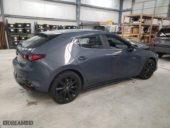 2024 Mazda Mazda3 Hatchback 2.5 S Carbon Edition with VIN JM1BPBLM7R1710163, listed as a Copart auction lot 41874135 with 17,438 mi miles and Salvage Title. Bid and sale history available at carsss.com. Image 3.