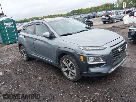 2020 Hyundai Kona Limited with VIN KM8K3CA5XLU396152, listed as a IAAI auction lot 42165576 with 35,260 mi miles. Bid and sale history available at carsss.com. Image 1.