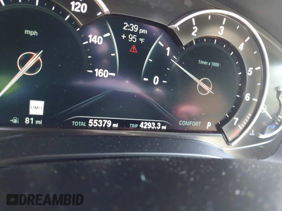 2019 BMW 5 Series 530i with VIN WBAJA5C5XKWW33575, listed as a IAAI auction lot 42217081 with 55,379 mi miles and . Bid and sale history available at DreamBid. Image 7.
