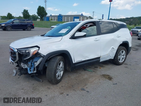 2021 GMC Terrain SLE with VIN 3GKALTEV6ML374255, listed as a IAAI auction lot 40129151 with 87,540 mi miles and . Bid and sale history available at carsss.com. Image 2.