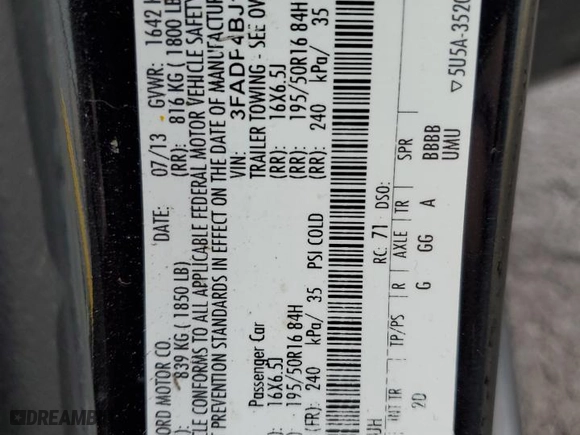 2014 Ford Fiesta SE with VIN 3FADP4BJ1EM133418, listed as a Copart auction lot 44989805 with 171,951 mi miles and Salvage Title. Bid and sale history available at carsss.com. Image 14.