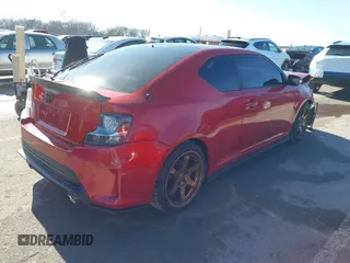 2016 Scion tC with VIN JTKJF5C77GJ026150, listed as a IAAI auction lot 41424088 with 96,370 mi miles. Bid and sale history available at carsss.com. Image 4.