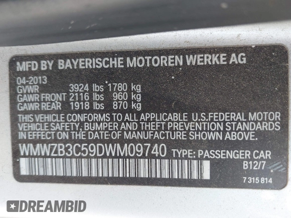 2013 MINI Countryman with VIN WMWZB3C59DWM09740, listed as a IAAI auction lot 41648192 with 145,915 mi miles and . Bid and sale history available at DreamBid. Image 9.