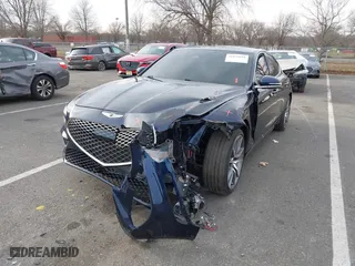 2022 Genesis G70 3.3T with VIN KMTG54TE7NU081644, listed as a IAAI auction lot 41139818 with 44,953 mi miles. Bid and sale history available at carsss.com. Image 6.