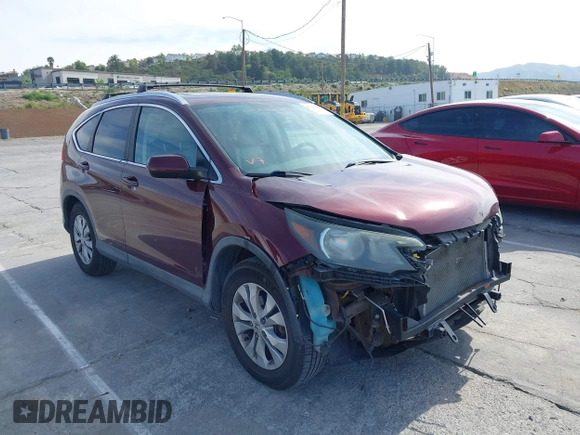 2012 Honda CR-V EX-L with VIN 5J6RM4H78CL047990, listed as a IAAI auction lot 42146207 with 121,043 mi miles. Bid and sale history available at carsss.com. Image 1.
