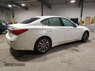 2017 Infiniti Q50 Signature Edition with VIN JN1EV7AP8HM742195, listed as a Copart auction lot 85845844 with 129,570 mi miles and Salvage title. Bid and sale history available at DreamBid. Image 3.