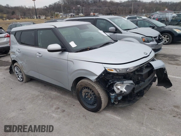 2020 Kia Soul X-Line with VIN KNDJ23AU2L7010963, listed as a IAAI auction lot 41557826 with 104,997 mi miles. Bid and sale history available at carsss.com. Image 1.
