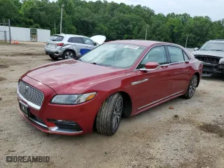 2017 Lincoln Continental Premiere with VIN 1LN6L9PK1H5627460, listed as a Copart auction lot 59365584 with 112,285 mi miles and Salvage Title. Bid and sale history available at carsss.com. Image 1.