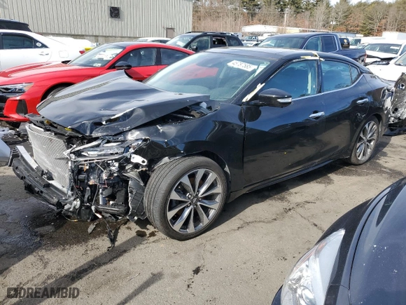 2023 Nissan Maxima Platinum with VIN 1N4AA6FV2PC505995, listed as a Copart auction lot 45787585 with 12,524 mi miles and Salvage Title. Bid and sale history available at carsss.com. Image 1.