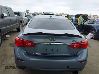 2015 Infiniti Q50 Premium with VIN JN1BV7AP1FM351633, listed as a IAAI auction lot 41880366 with 106,564 mi miles. Bid and sale history available at carsss.com. Image 17.