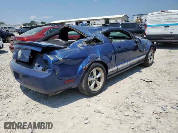 2007 Ford Mustang Deluxe with VIN 1ZVFT80N475229920, listed as a Copart auction lot 62082225 with 169,130 mi miles and Salvage title. Bid and sale history available at DreamBid. Image 3.
