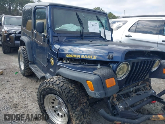2006 Jeep Wrangler Sport with VIN 1J4FA49S66P732419, listed as a IAAI auction lot 41607851 with 120,099 mi miles. Bid and sale history available at carsss.com. Image 1.