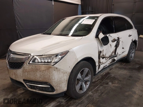 2014 Acura MDX with VIN 5FRYD3H28EB003234, listed as a IAAI auction lot 41101167 with 192,090 mi miles. Bid and sale history available at carsss.com. Image 21.
