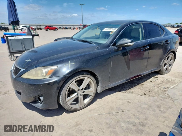 2011 Lexus IS 250 z VIN JTHBF5C24B5144155, wystawiony jako Copart lot #63081545 z przebiegiem 221 706 mil mil oraz Szkoda całkowita • Salvage title. Historia ofert i sprzedaży dostępna na DreamBid. Obrazek 1.