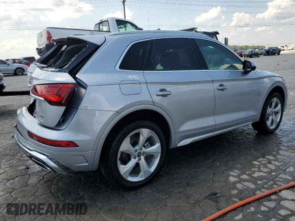 2024 Audi Q5 S line Premium Plus with VIN WA1EAAFY0R2149798, listed as a Copart auction lot 63497095 with 5,068 mi miles and Salvage title. Bid and sale history available at DreamBid. Image 3.