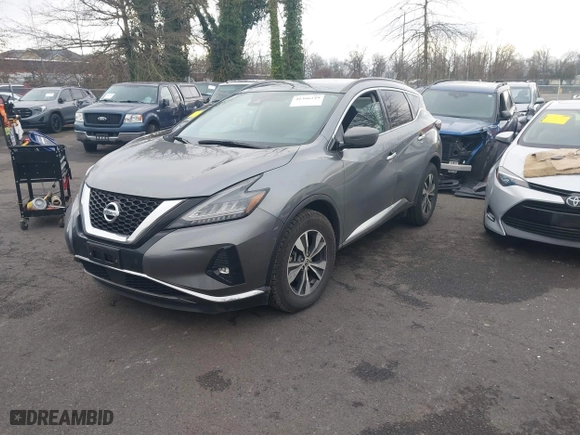 2021 Nissan Murano SV with VIN 5N1AZ2BS3MC115101, listed as a IAAI auction lot 41366249 with 71,662 mi miles. Bid and sale history available at carsss.com. Image 21.