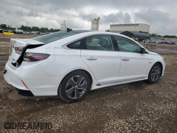 2018 Hyundai Sonata Hybrid Limited with VIN KMHE34L31JA078496, listed as a Copart auction lot 53754194 with 96,918 mi miles and Salvage Title. Bid and sale history available at carsss.com. Image 3.