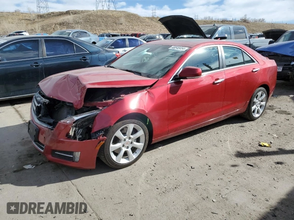 2013 Cadillac ATS Performance z VIN 1G6AJ5S33D0141577, wystawiony jako Copart lot #48540454 z przebiegiem 98 286 mil mil oraz Szkody całkowita. Historia ofert i sprzedaży dostępna na DreamBid. Obrazek 1.