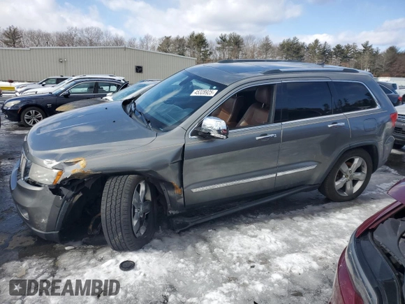 2013 Jeep Grand Cherokee Overland with VIN 1C4RJFCT0DC591531, listed as a Copart auction lot 45328925 with 170,041 mi miles and Non Repairable. Bid and sale history available at carsss.com. Image 1.