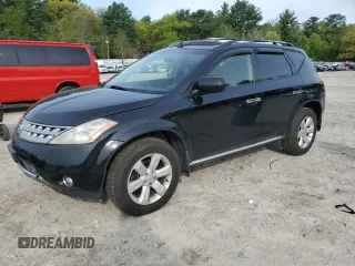 2006 Nissan Murano SL z VIN JN8AZ08W66W525299, wystawiony jako Copart lot #56001605 z przebiegiem 104 741 mil mil oraz Czysty tytuł • Clean title. Historia ofert i sprzedaży dostępna na DreamBid. Obrazek 1.