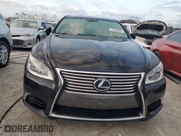2017 Lexus LS with VIN JTHBL5EF1H5144602, listed as a Copart auction lot 76553894 with 67,183 mi miles and Salvage Title. Bid and sale history available at carsss.com. Image 5.