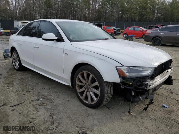 2014 Audi A4 Premium with VIN WAUBFAFL6EN027810, listed as a Copart auction lot 87434604 with 114,355 mi miles and Salvage Title. Bid and sale history available at carsss.com. Image 4.