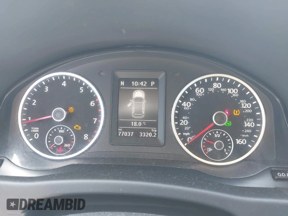 2015 Volkswagen Tiguan SE z VIN WVGBV7AX7FW056002, wystawiony jako IAAI lot #42122641 z przebiegiem 77 037 mil mil oraz . Historia ofert i sprzedaży dostępna na DreamBid. Obrazek 7.