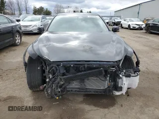 2021 Infiniti Q50 Red Sport 400 with VIN JN1FV7DR2MM880827, listed as a Copart auction lot 52089525 with 38,718 mi miles and Salvage title. Bid and sale history available at DreamBid. Image 5.