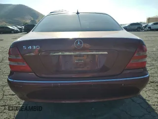 2000 Mercedes-Benz S-Class with VIN WDBNG70J1YA096776, listed as a Copart auction lot 72471394 with 87,252 mi miles and Salvage Title. Bid and sale history available at carsss.com. Image 6.