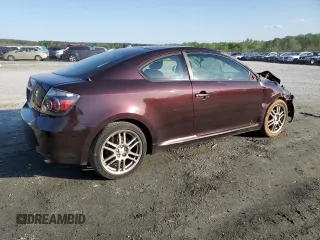 2008 Scion tC Spec with VIN JTKDE167780224285, listed as a Copart auction lot 52392335 with 200,244 mi miles and Salvage Title. Bid and sale history available at carsss.com. Image 3.
