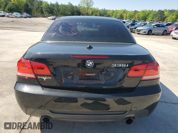2010 BMW 3 Series 335i with VIN WBAWL7C59AP476237, listed as a Copart auction lot 52363615 with Not provided miles and Salvage title. Bid and sale history available at DreamBid. Image 6.