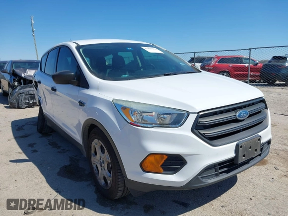 2017 Ford Escape S with VIN 1FMCU0F70HUC65166, listed as a IAAI auction lot 41839776 with 100,101 mi miles. Bid and sale history available at carsss.com. Image 1.