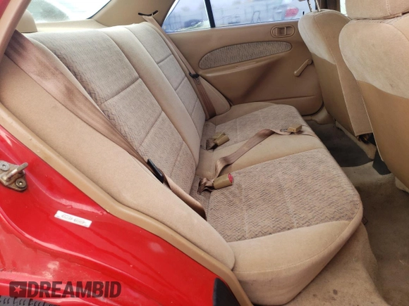1997 Ford Escort LX with VIN 1FALP13P6VW344062, listed as a Copart auction lot 81065544 with 154,841 mi miles and Salvage Title. Bid and sale history available at carsss.com. Image 10.