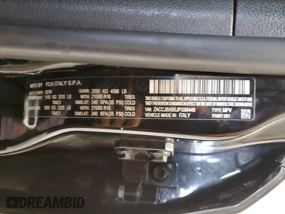 2018 Jeep Renegade Sport with VIN ZACCJBAB5JPG99448, listed as a Copart auction lot 48458525 with 62,331 mi miles and Salvage Title. Bid and sale history available at DreamBid. Image 13.