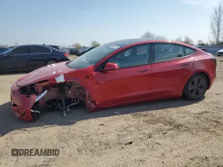 2021 Tesla Model 3 Standard Range Plus with VIN 5YJ3E1EA4MF853918, listed as a Copart auction lot 54588715 with Not Provided miles and Clean Title. Bid and sale history available at DreamBid. Image 1.