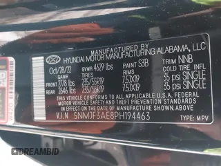 2023 Hyundai Tucson SEL with VIN 5NMJF3AE8PH194463, listed as a IAAI auction lot 41203944 with 24,578 mi miles. Bid and sale history available at carsss.com. Image 9.