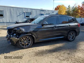 2021 BMW X3 M40i with VIN 5UXTY9C09M9F41346, listed as a Copart auction lot 77469114 with 59,294 mi miles and Salvage Title. Bid and sale history available at carsss.com. Image 1.