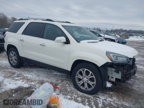 2015 GMC Acadia SLT with VIN 1GKKVRKD4FJ249858, listed as a IAAI auction lot 41678684 with 107,723 mi miles. Bid and sale history available at carsss.com. Image 1.