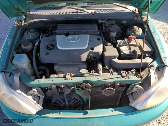2001 Kia Rio with VIN KNADC123016049295, listed as a Copart auction lot 77770704 with 76,425 mi miles and Clean Title. Bid and sale history available at carsss.com. Image 11.